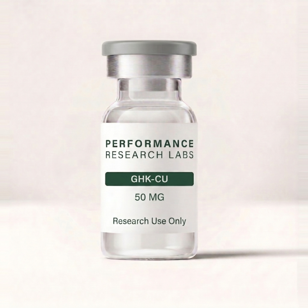 GHK-Cu research peptide vial